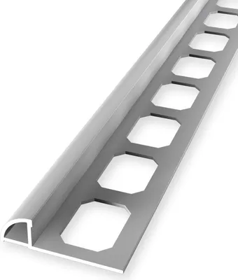 Produktbild von Fliesenprofil 8 x 28.5 x 2500 mm Viertelkreisprofil Einfasshöhe 8 mm Aluminium Geschlossen Gestanzt Silber Küberit