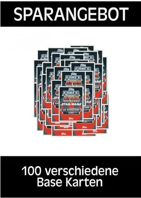 Produktbild von FAMOV4 - Spar 6 - 100 verschiedene Base Karten - Deutsch - Star Wars Force Attax - Movie Cards Serie 4
