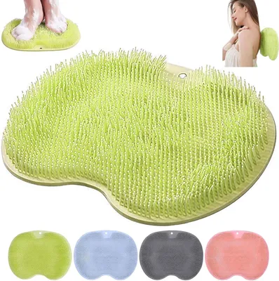 Image de Tapis de massage en silicone, antidérapant, pour le soin des pieds, idéal pour la douche et le massage des pieds