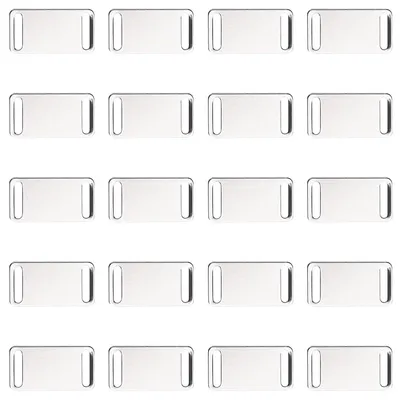 Image de 20 étiquettes d'identification en aluminium pour animaux de compagnie