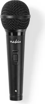 Obrázek produktu pro Nedis MPWD25BK, Nástrojový mikrofon, 72 dB, 80 - 13000 Hz, 600 ohm, Kardioidní, Kabel