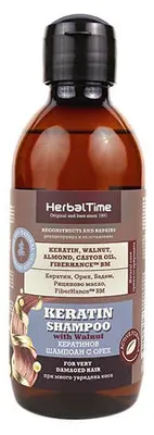 Obrázek produktu pro Herbal Time keratinový šampon s ořechem 240 ml