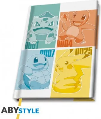 Image de POKEMON - Cahier A5 Kanto Starters