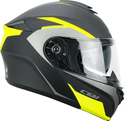 Produktbild von Modular Helm CGM 568G BER DRESDA Graphit Matt Fluo Gelb größe XL