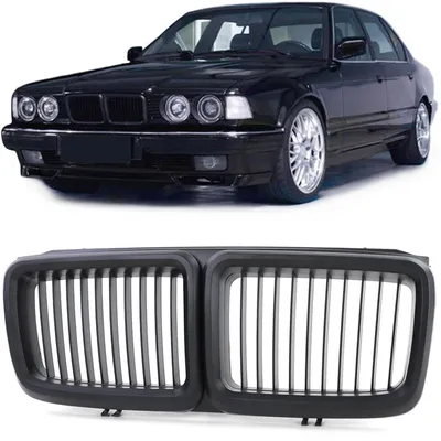 Immagine prodotto di Griglia anteriore nera opaca per BMW Serie 7 (E32), dal 1986 al 1994