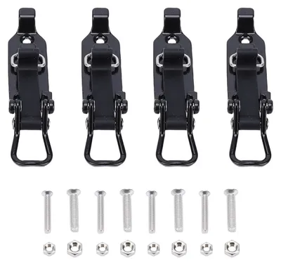 Produktbild von 4er-Set Schaufelhalterungen für Dachgepäckträger, Metall-Gummiklemmen, Wandhalterungen, Schaufelhalter für LKW, Boote, Ausrüstung und Werkzeuge