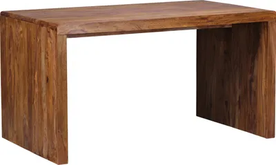 Produktbild von WOHNLING Schreibtisch BOHA Massiv-Holz Sheesham Computertisch 160 cm breit Echtholz Design Ablage Büro-Tisch Landhaus-Stil