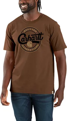Produktbild von Carhartt Herren T-Shirt Script Graphic T-Shirt | 107049, Farbe:red duck heather, Größe:L