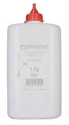 Produktbild von Schlagschnurkreide 1000 g rot Kunststoffflasche
