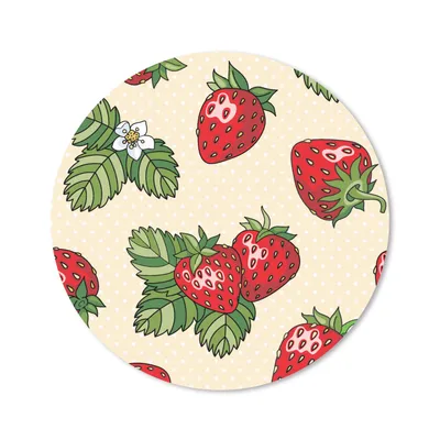 Produktbild von MuchoWow® Mauspad Mousepad Erdbeeren - Obst - Muster 20x20 cm - Mousepads - Maus Mat - Pad - Mausunterlage - Schreibtischmatte