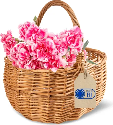 Image de Creative Home Panier de Pâques en Osier 22 x 22 x 26 cm - Tissé à la Main,