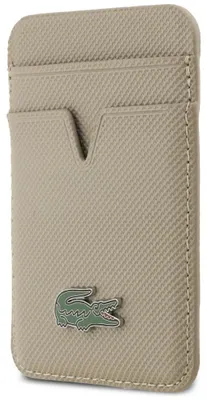 Zdjęcie produktu dla Portfel Lacoste Petit Pique MagSafe taupe