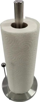 Produktbild von Küchenrollenhalter Papierrollenhalter mit Abrissfunktion Edelstahl 15 x 32,5 cm