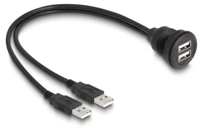Image de DELOCK USB 2.0 Kabel 2 x USB Typ-A Stecker zu 2 x USB Typ A