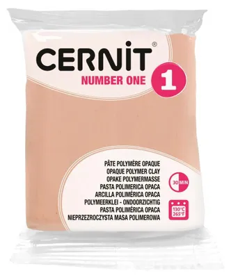 Produktbild von Cernit Polymer Clay N°1 Polymer-Ton Peach 56 g
