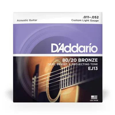 Image de Cordes de guitare acoustique D'Addario EJ13