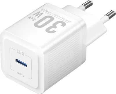 Produktbild von Vention FEZB0-EU USB-C GaN Netzwerkladegerät (30W) (weiß)