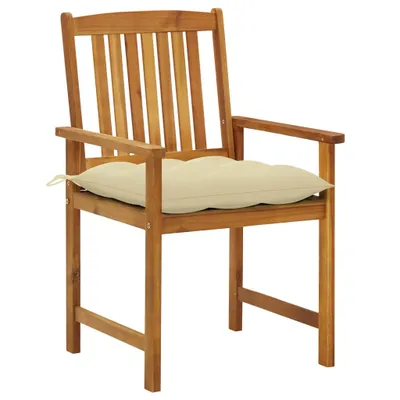 Image de vidaXL Chaises de jardin avec coussins 2 pcs. Bois massif acacia