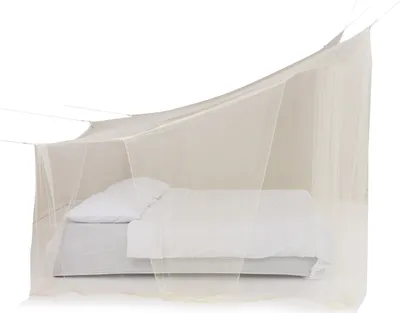 Zdjęcie produktu dla Moskitiera Deconet Attick XL - Ecru - Dł. 210 cm x Szer. 240 cm x Wys. 115 cm i Wys. 200 cm, 2 os.