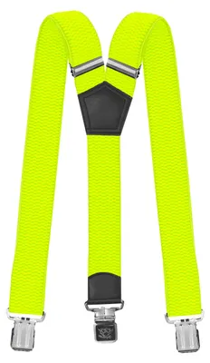 Produktbild von Fabio Farini - 1 Stück 4cm Breites Y-Design verstellbar mit extra starken Clipverschluss, Neongelb