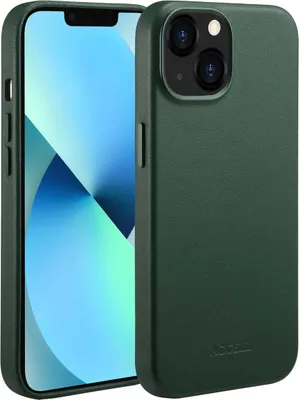 Image de Accezz MagSafe Leather Backcover pour l'Apple iPhone 13 - Cedar Green