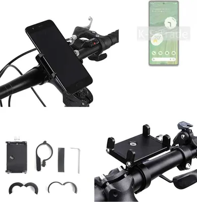 Produktbild von K-S-Trade Handyhalterung für das Fahrrad kompatibel mit Google Pixel 7 Halter Lenkstange Fahrradhalterung Motorrad Bike Mount Befestigung Smartphone