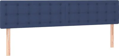 Produktbild von vidaXL Kopfteile Blau 200x5x78/88 cm Stoff