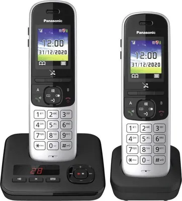Produktbild von Panasonic KX-TGH722, DECT-Telefon, Kabelloses Mobilteil, Freisprecheinrichtung, 200 Eintragungen, Anrufer-Identifikation, Schwarz
