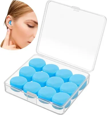 Image de Bouchons d'oreille en silicone pour la natation et le sommeil - Bouchons d'oreille - Bouchons d'oreille souples - Bouchons d'oreille antibruit - pour favoriser la concentration