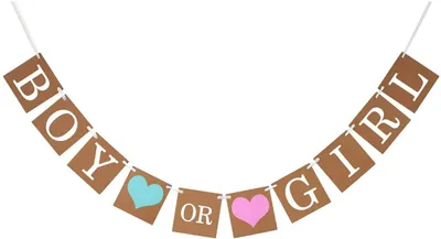 Geschlechts-Enthüllungs-Banner, 10 Flaggen, 3,38 m, Babyparty-Deko