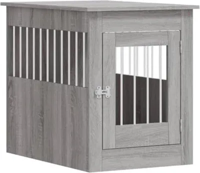 Produktbild von Famanu Hundebank Holz - XL Hundenkäfig mit 2-in-1 Funktion
