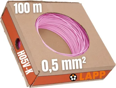 Zdjęcie produktu dla LAPP 4510081 Litze H05V-K 1 x 0.50 mm² Rosa 100 m (4510081)