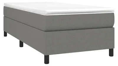 Obrázek produktu pro vidaXL Box spring bed frame dark grey 80x200 cm fabric