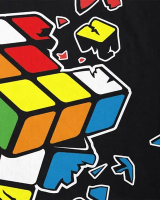 Produktbild von style3 Explodierender Zauberwürfel Herren T-Shirt sheldon