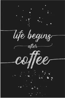 Produktbild von ARTland Wandbild Alu für Innen & Outdoor Leben beginnt nach dem Kaffee Größe: 20x30 cm
