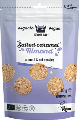 Immagine prodotto di Kookie Cat Biscotti al caramello salato e mandorle100g