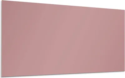 A plain, solid pink rectangular panel, likely a wall panel or tile, presented from a slightly angled perspective.