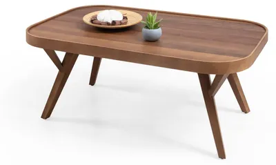 Obrázok produktu pre Skye Decor, kvalitný konferenčný stolík z 100% bukového dreva, orechového dreva, rozmer 110x44x70 cm