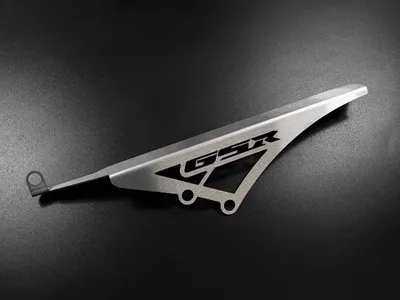 Obrázek produktu pro Ochranný kryt řetězu kompatibilní s Suzuki GSR 600 BJ 2006-11 Logo stříbrné