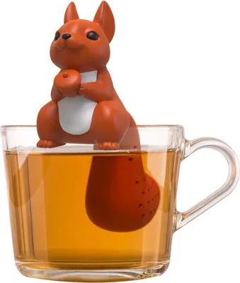 Produktbild von Cute Animal Tee-Sieb | Tee Ei, Tea Infuser, Teekugel Silikon Squirrel