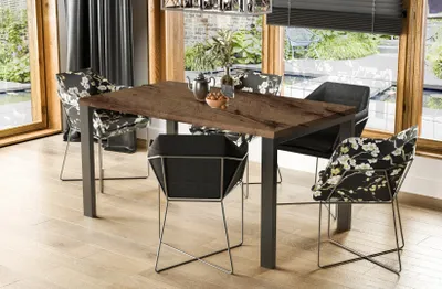 Produktbild von Endo-Möbel Esstisch Garant 130cm-265cm Metall ausziehbar erweiterbar Metallgestell Küchentisch (Monastery Eiche)