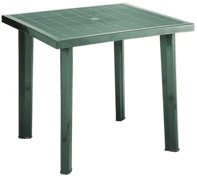 Immagine prodotto di Tavolo in resina quadrato da esterno Fiocco Progarden -  DarkOliveGreen