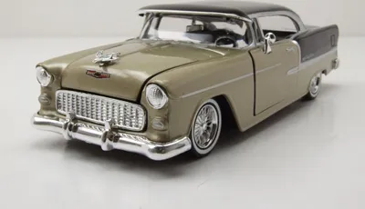 Immagine prodotto di Motormax 79031 Chevrolet Bel Air Get Low 1955 oro schwarz 1:24