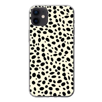 Produktbild von MuchoWow® Handyhülle Schutzhülle Hülle für iPhone 12 mini Tiermuster - Punkte - Panther Silikon Softcase Handy Hülle - Bild