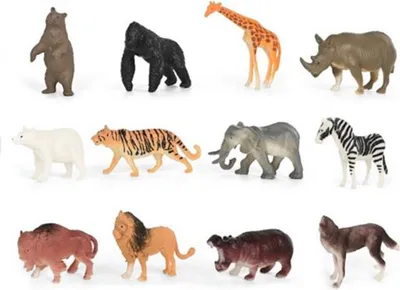 Image de Mélange d'animaux sauvages en boîte