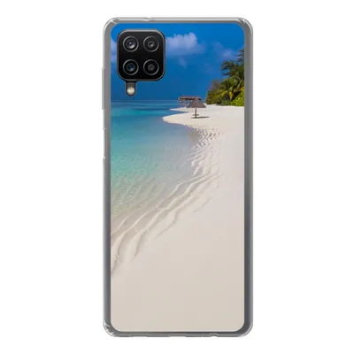 Produktbild von MuchoWow® Handyhülle Schutzhülle Hülle für Samsung Galaxy A12 Meer - Strand - Sommer Silikon Softcase Handy Hülle - Bild
