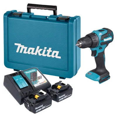 Zdjęcie produktu dla Wkrętarka akumulatorowa Makita DDF 490 RGE 18 V 65 Nm bezszczotkowa + 2x akumulator 6,0 Ah + ładowarka + walizka