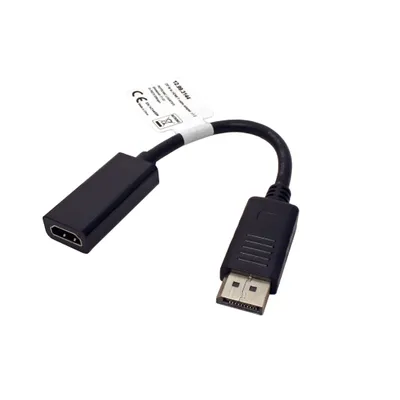 Obrázek produktu pro VALUE HDMI - DP 0.15 m, 0,15 m, HDMI Typ A (standardní), DisplayPort, Samec, Samice, Černá