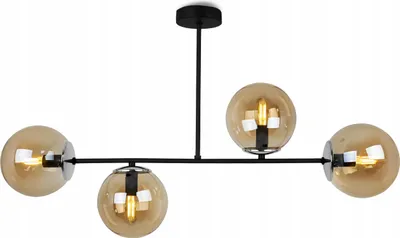 Obrázok produktu pre Stropné svietidlo Závěsné svietidlo Lustr Loft elegantný Glamour so sklenenými guľami