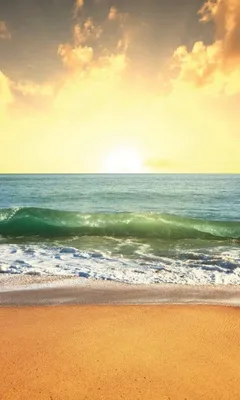 Produktbild von Fototapete - Sea Sunset 150x250cm - Vliestapete